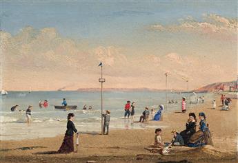 CONRAD WISE CHAPMAN Bathers at Low Tide, the Beach at Trouville.